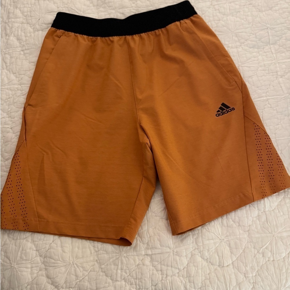 Adidas Originals Men's Orange Standard Swim Workout Running Short Size Small